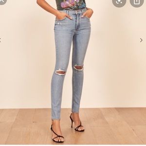 REFORMATION High and skinny Jean size 24